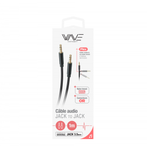 Nylon Cable - Stereo Audio - 3.5mm Jack/Jack