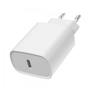 20W USB-C Port Mains Charger Pack + USB-C to Lightning Cable
