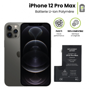 Batterie pour iPhone 12 Pro Max 3687 mAh