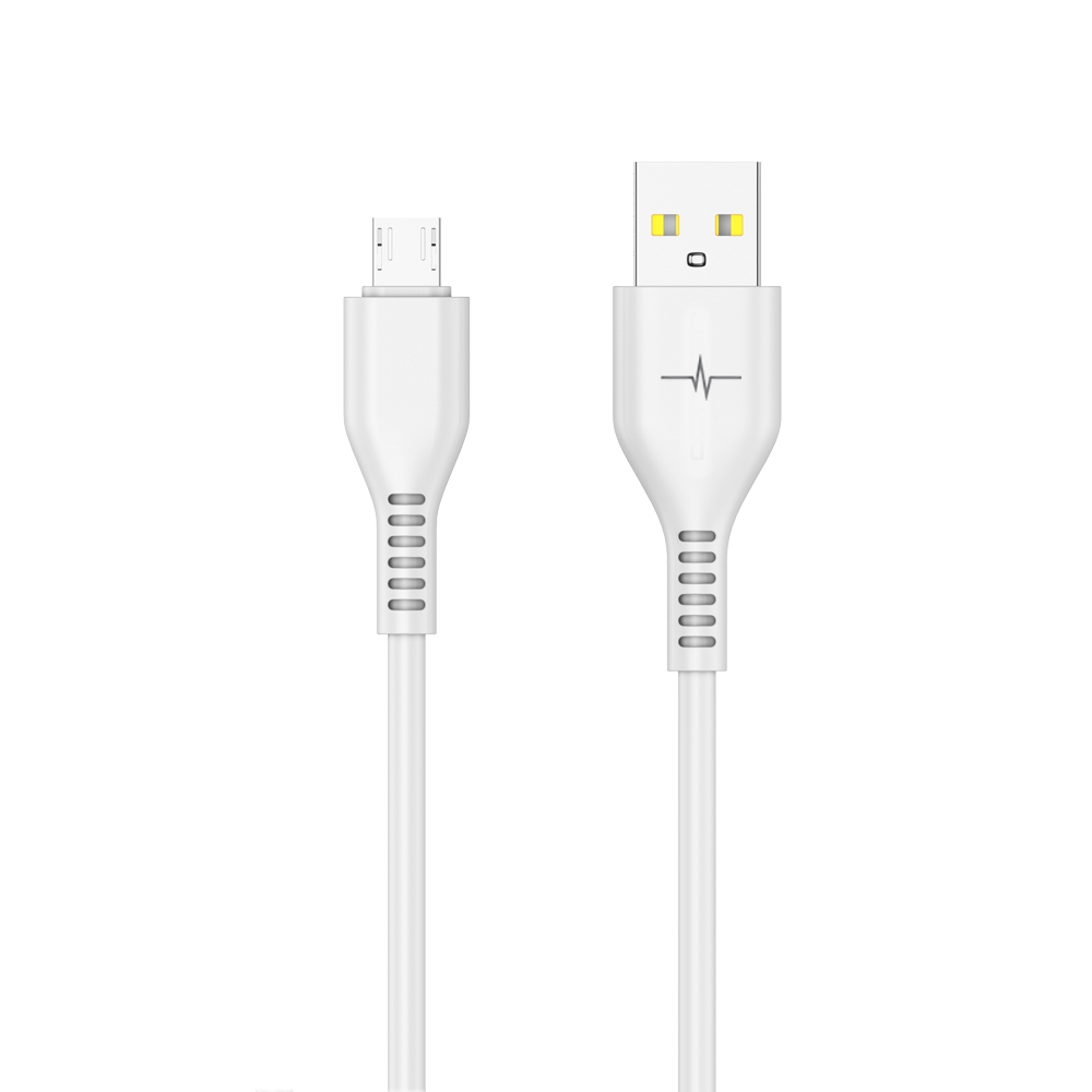 Câble de charge 4A USB vers micro USB - Nylon tressé 1,2m - LinQ Gris -  Français