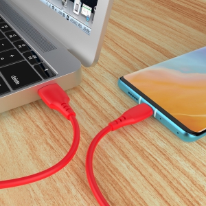 Câble Data 2,4A USB-C - 1M Liquid Silicone Fast Charge