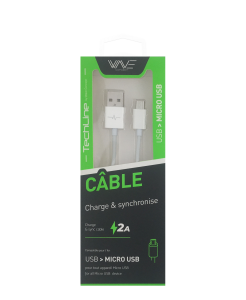 Cable Data Micro USB 1 Mètre Tech Line