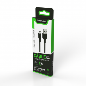 Cable Data Micro USB 2A 1 Metre Tech Line