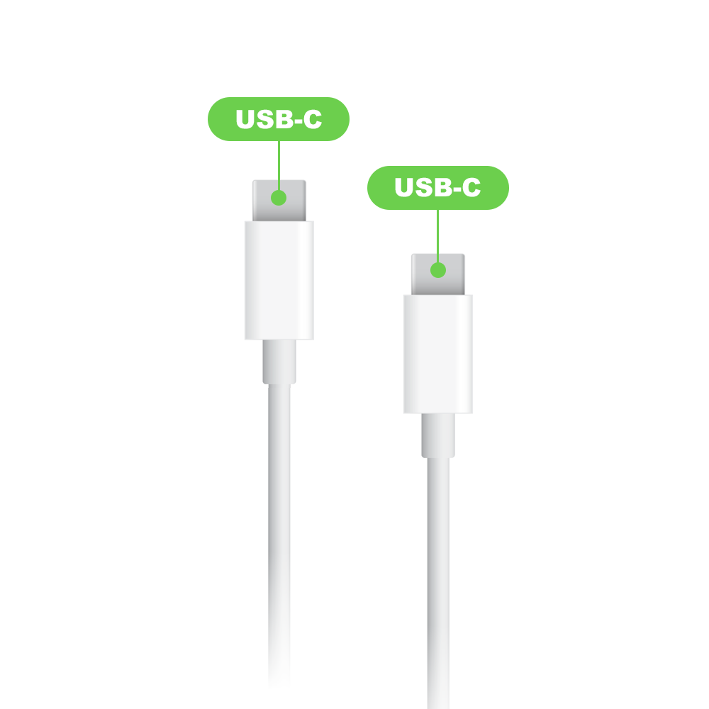 CABLE USB TYPE C / TYPE C BLANC 1M COMPATIBLE PD 3A