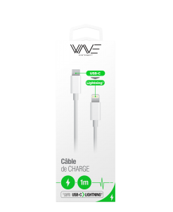 Câble de Charge - USB-C 2.0 vers Lightning  1M