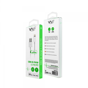 Câble Lightning Certifié MFi pour iPhone 5/6/7/8/X/XS/XR