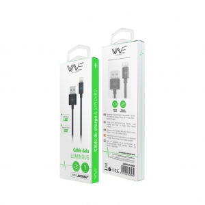 Câble Nylon Luminous pour iPhone 5/6/7/X/XR/XS - série Elégance