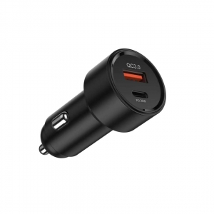 Car charger 1 USB-A port 20W + 1 USB-C port 18W