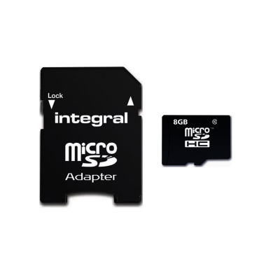 Carte Micro SDHC integral avec adaptateur Class 10 jusqu\\\'� 90MB/s - Taxe Sorecop incluse