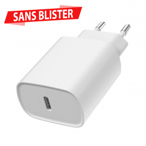 Chargeur Secteur 1 port Type-C 20W - Sans blister