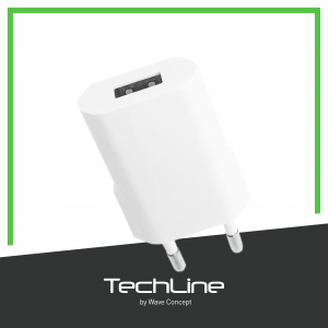 Chargeur secteur 1 USB 5W Tech Line