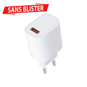 Chargeur Secteur 12W - 1 USB - Sans blister