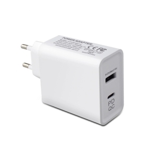 Chargeur Secteur 2,4A 5V-45W 1 Port USB-1 Port Type C