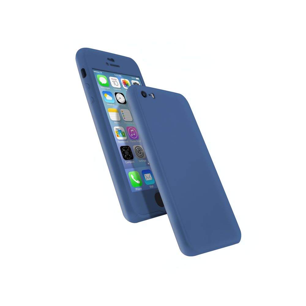 Cover 360 en Rubber pour iPhone 5/5s/SE