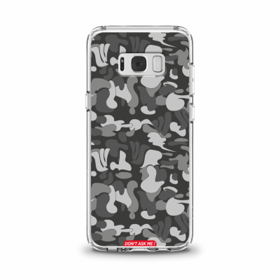 Cover en TPU \ Don\'t Ask Me\  Dark Grey pour Samsung Galaxy S�rie J