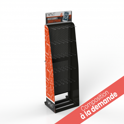 Display Metal 30 Broches avec Roulettes & Syst�me Antivol