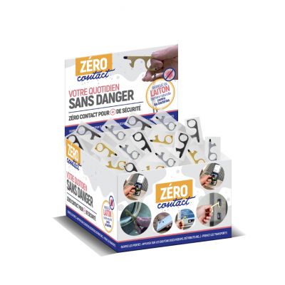 Display pour Cl� en Laiton Z�ro Contact sous Sachet - 50 Pi�ces