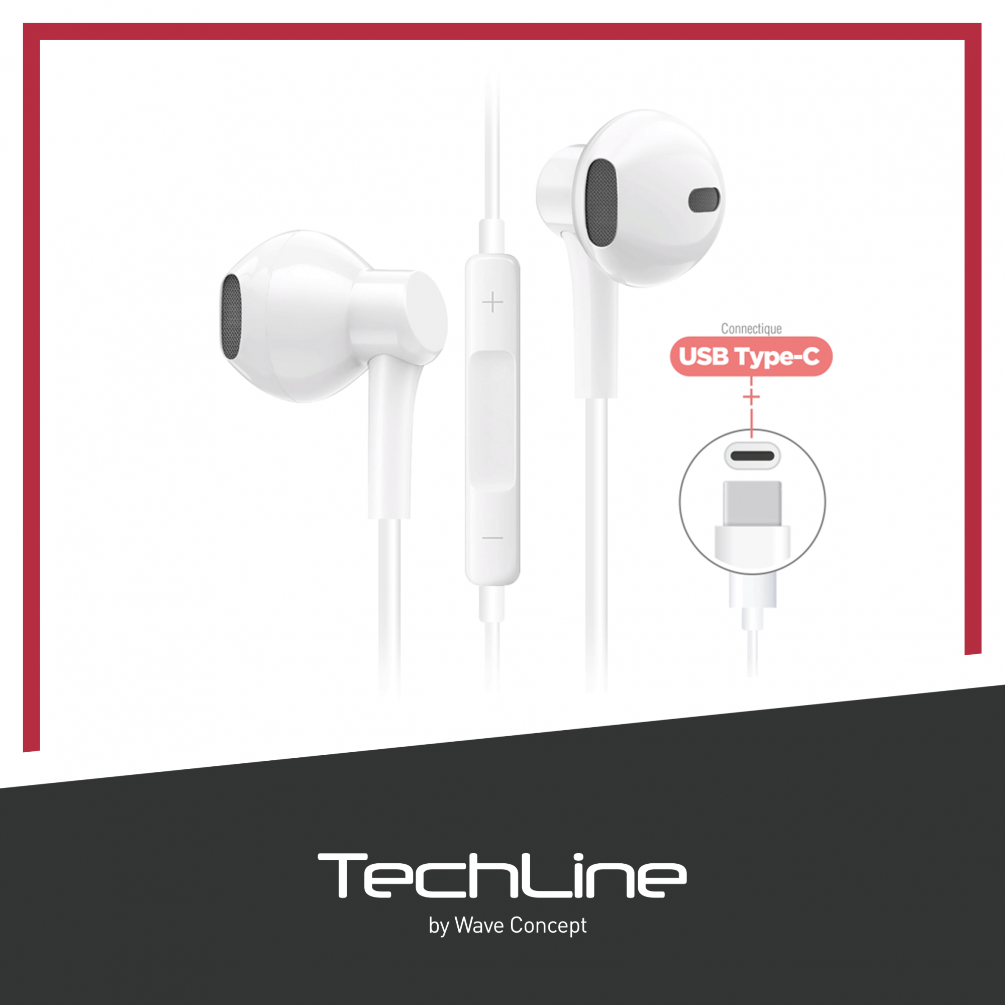 Casque / écouteurs USB-C avec microphone