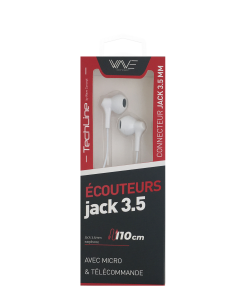 Ecouteurs Filaires Jack 3,5 mm Tech Line