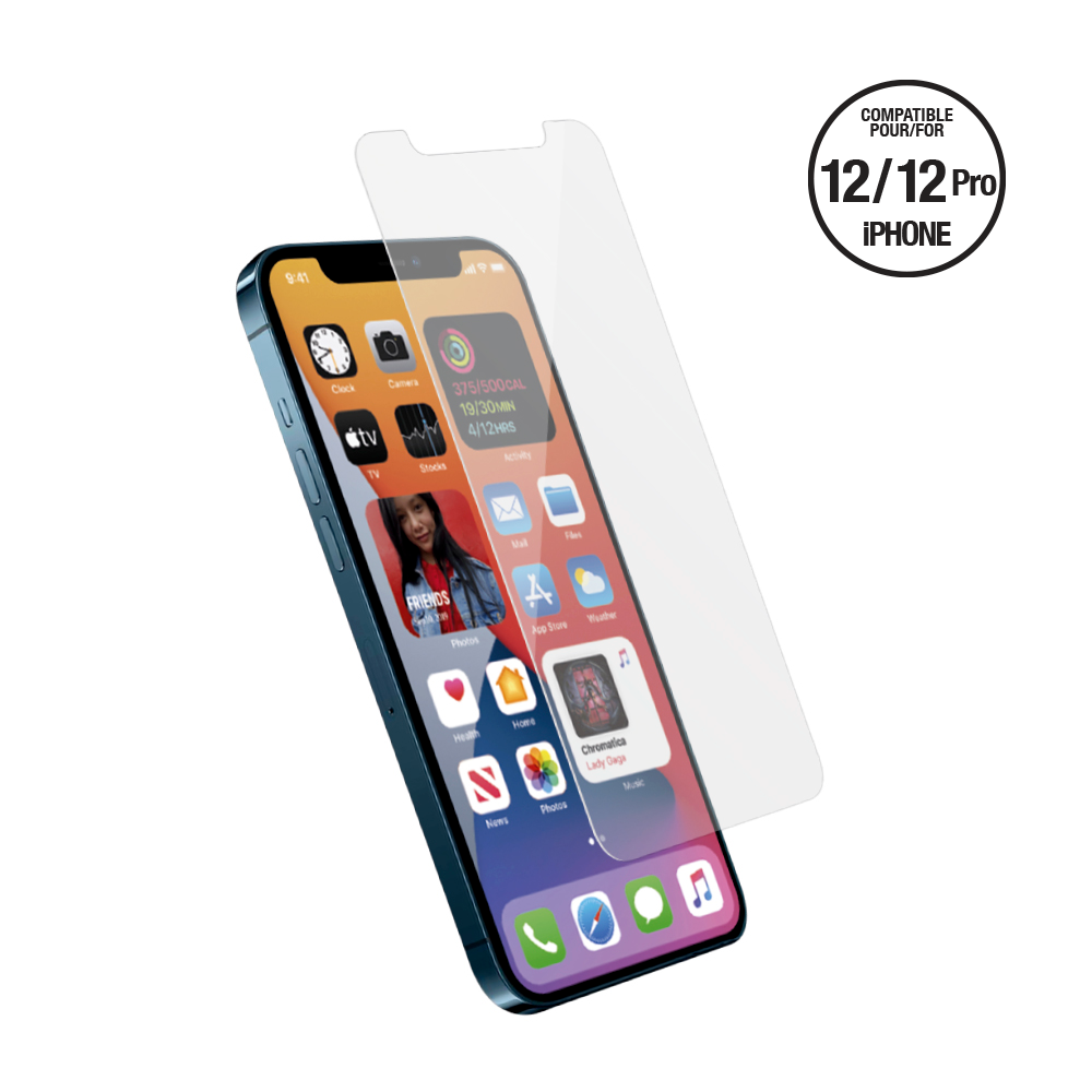 Film verre trempé compatible iPhone 12 iPhone 12 Pro - Protection