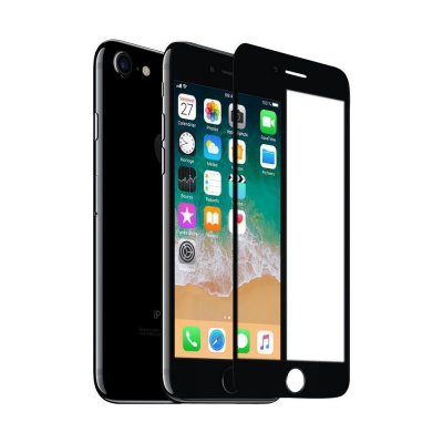 Film en verre tremp� iPhone 7 3D+ Black Wave Concept