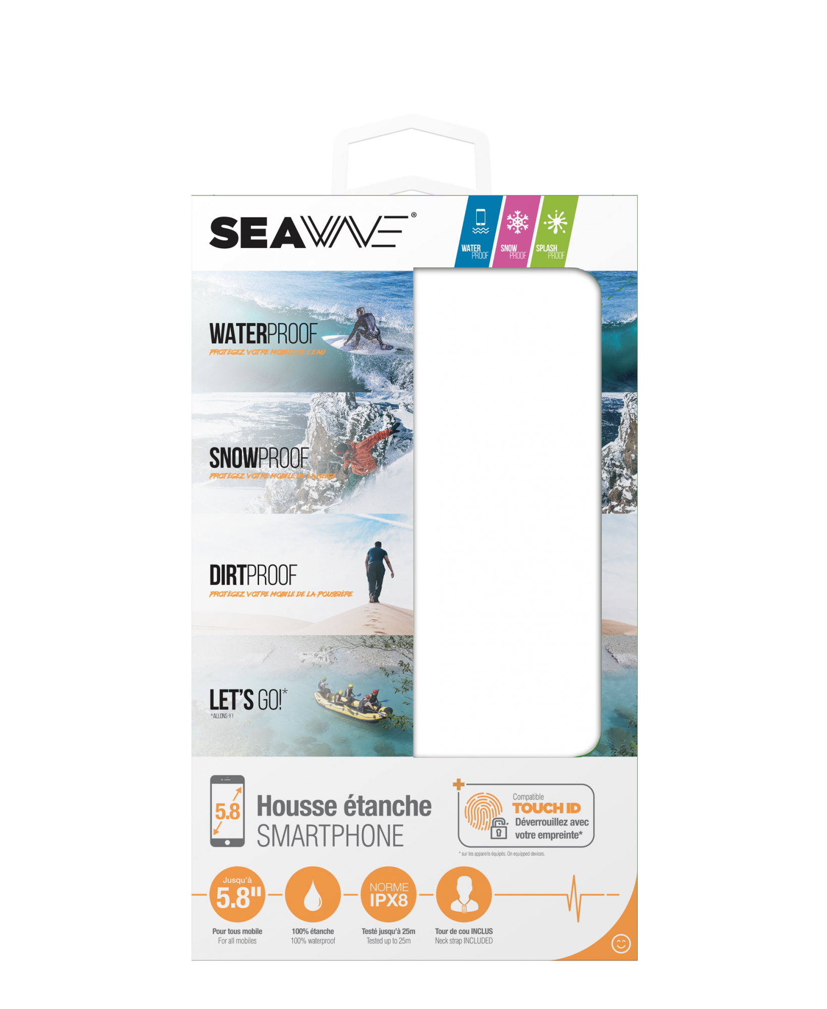 Housse Waterproof SeaWave taille jusqu'a 6.5 pouces