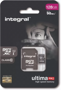 Integral Micro SDHC card with Class 10 adapter up to 90MB/s - Sorecop tax included