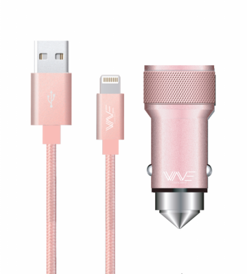 Pack Cac �l�gance 3.4A + C�ble lightning  Wave Concept