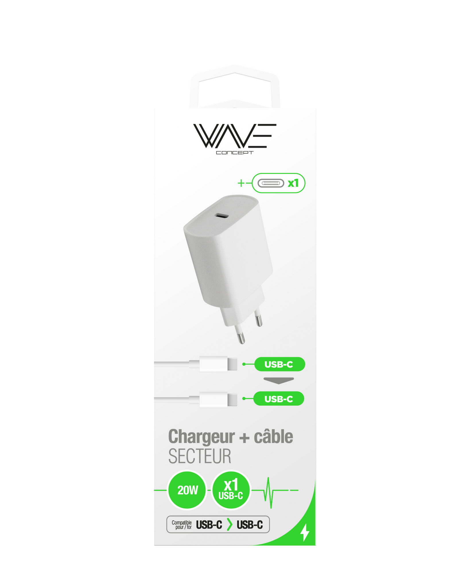 Base chargeur Altice USB-A / USB-C 35W recyclée - SFR Accessoires