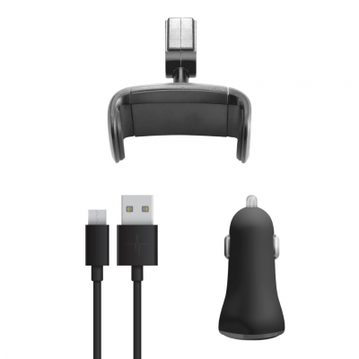 Pack Easy Drive Micro USB = Support + C�ble + Chargeur Voiture