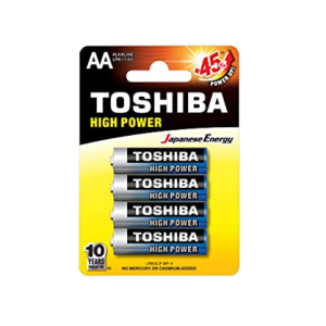 Piles Toshiba AA LR06 1,5V Alkaline ( vendues par 4 )