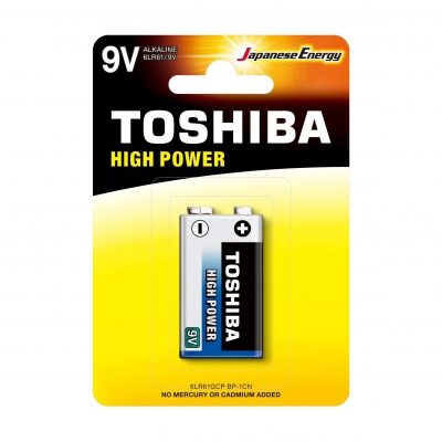 Piles Toshiba LR61 9V Alkaline ( vendues par 12 )
