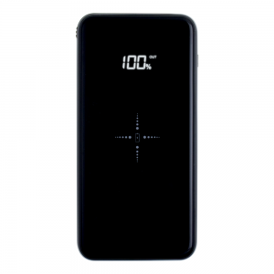 Power Bank 10000 mAh Full Power 3 EN 1 Glossy Black & Aluminium Induction Qi 