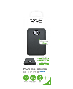 Power Bank 5000 mAh Digit Power 1 port USB-A & 1 port USB-C Fast Charge