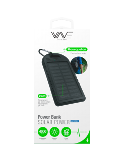 Powerbank Solar Power 4000 mAh + Mousqueton