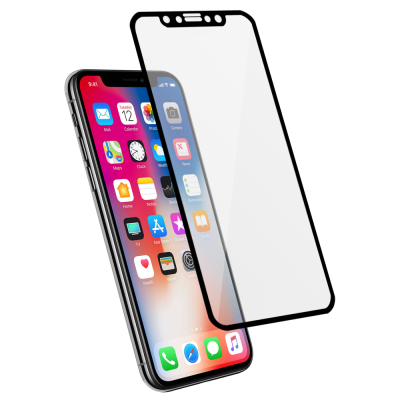 Protection d\\\'�cran 3D pour iPhone X en fibre de carbone 