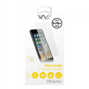 Protection d\\\'écran pour iPhone 6+/6s+ en verre trempé antichoc