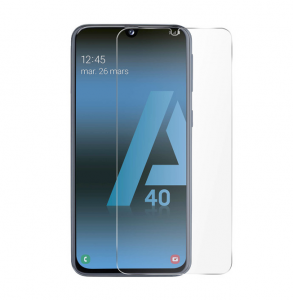 Protection d\'écran pour Samsung A40 en verre trempé antichoc