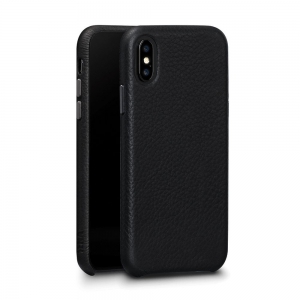 Skin Leather Black pour iPhone X