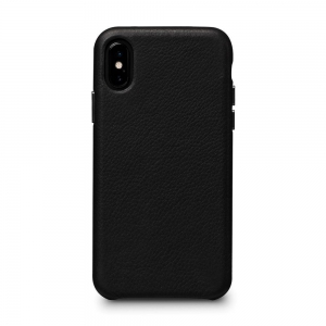 Skin Leather Black pour iPhone X