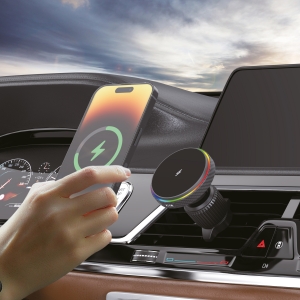 Slide Car Holder with Qi Technology 10W for Air Vent