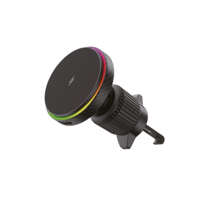 Support voiture Qi2 15W Carbon Car pour Grille d\'A�ration