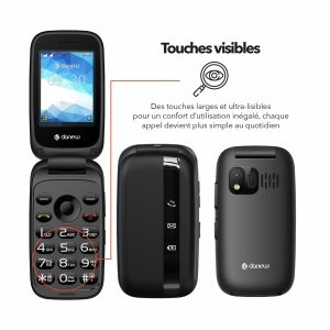 Telephone Clapet 4G Danew Konect 42 Black 