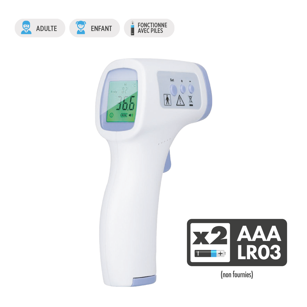 Thermomètre frontal sans contact - sovedis-aquatabs